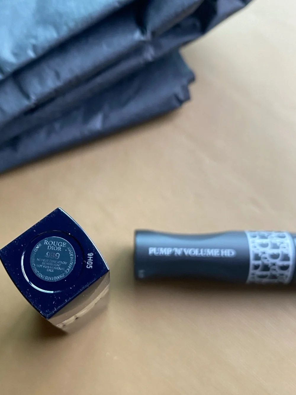 New Dior ❤️ mini set travel size lipstick Rouge 999 Velvet ➕ Pump Volume Mascara